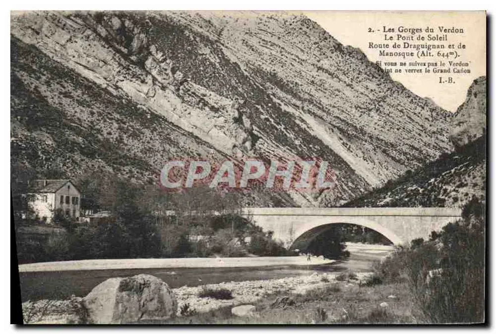 Die Schluchten des Verdon — Die Sonnenbrücke — I.B. n°2 - Vorderseite
