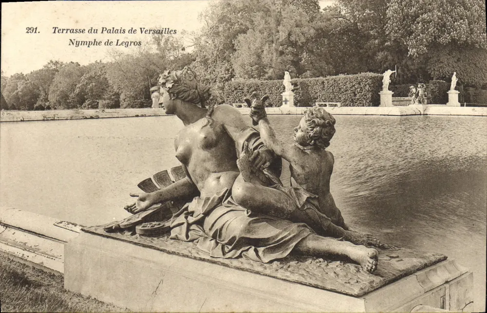 Terrasse des Schlosses Versailles — Nymphé von Legros — n° 291 - Vorderseite