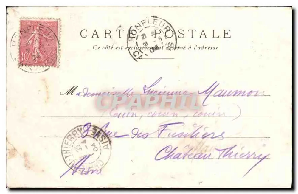 Torre Saint-Germain-l'Auxerrois — Paris — editor Rue mon vieux Déchéri, n°283 - Verso