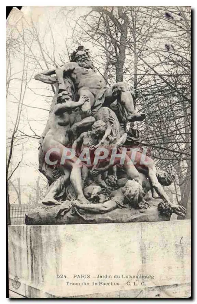 Triunfo de Baco — Jardim do Luxembourg — C. L. C. n° 524 - Frente