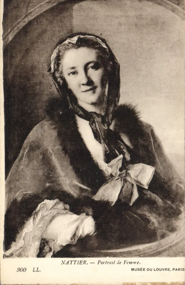 Nattier — Portrait einer Frau — Musée du Louvre, Paris - Vorderseite
