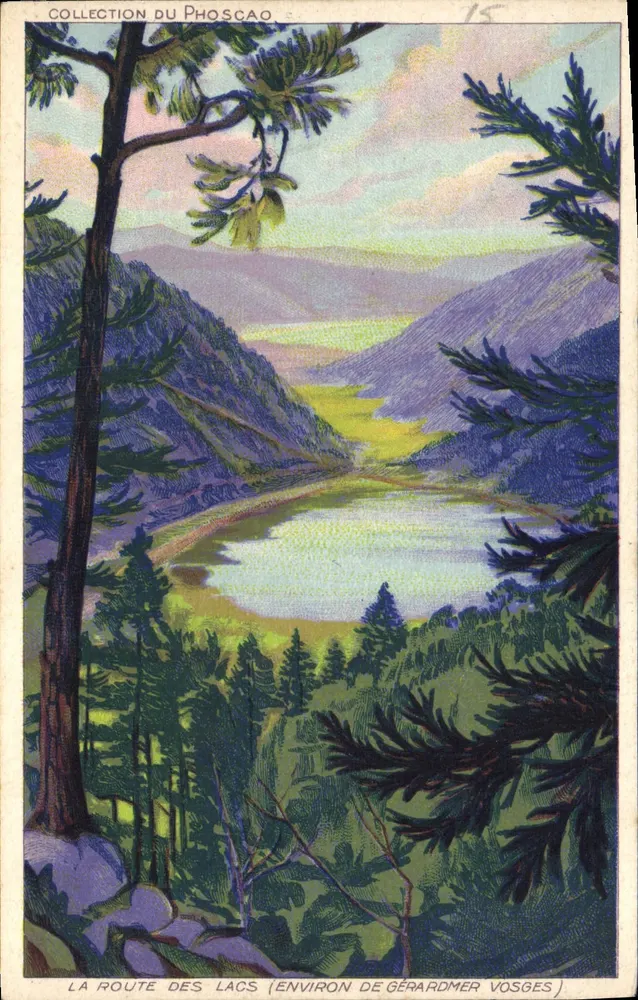 Die Route der Seen (um Gérardmer, Vosges) — Sammlung Phoscao — n°15 - Vorderseite