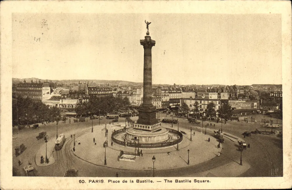 Paris - Praça da Bastilha — editor Pico, n°60 - Frente