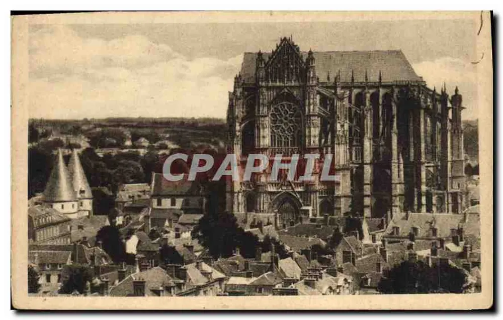 Beauvais — Die Kathedrale — Allgemeiner Blick von der Südseite (13. Jahrhundert) - Vorderseite