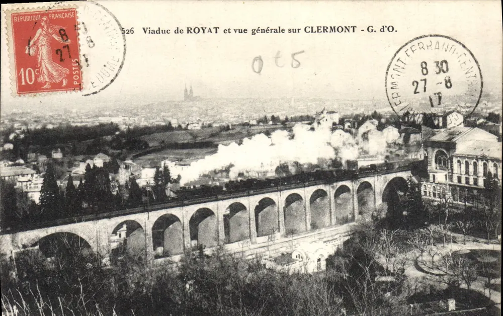 Viadukt von Royat und allgemeiner Blick auf Clermont - G. d'O. - Vorderseite