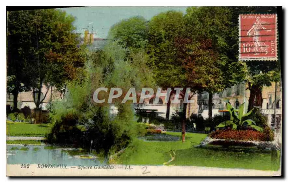 Bordeaux — Square Gambella — LL. n°192 - Frente