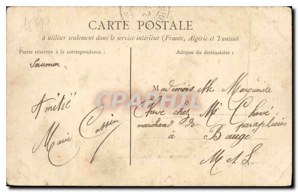 Saumur — Escola de Cavalaria - Verso