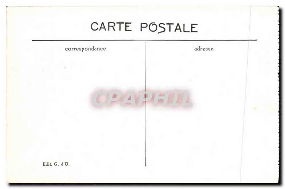 Clermont-Ferrand — Monumento Vercingétorix — Editor G. d'O. - Verso