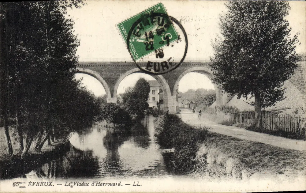 Évreux — O Viaduto de Harrouard — LL. - Frente