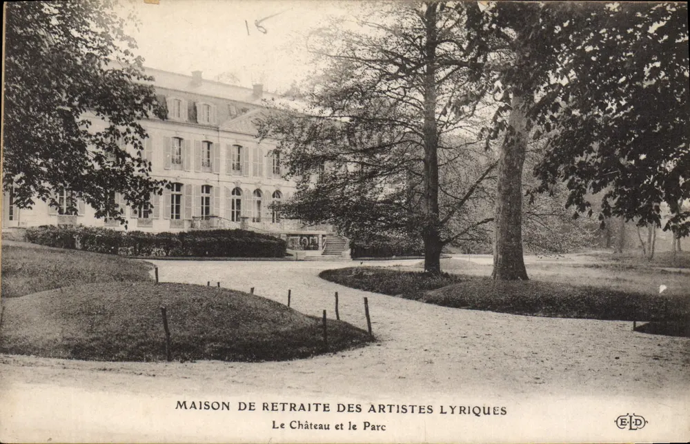 Altersheim der Lyrischen Künstler — Schloss und Park — Verlag EID - Vorderseite