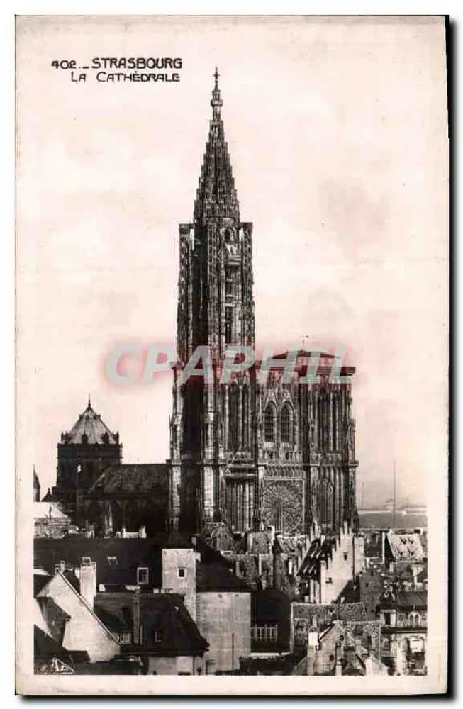 Strasbourg — A Catedral — C.P. P. Strasbourg, n° 402 - Frente