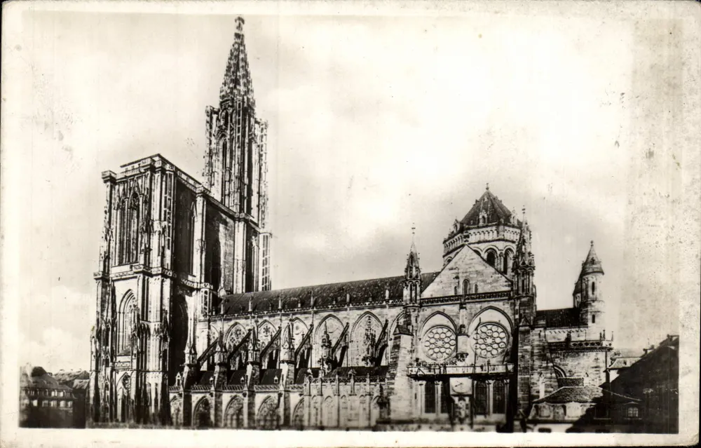 Strasbourg — A Fachada Sul da Catedral — Edição La Cigogne - Frente