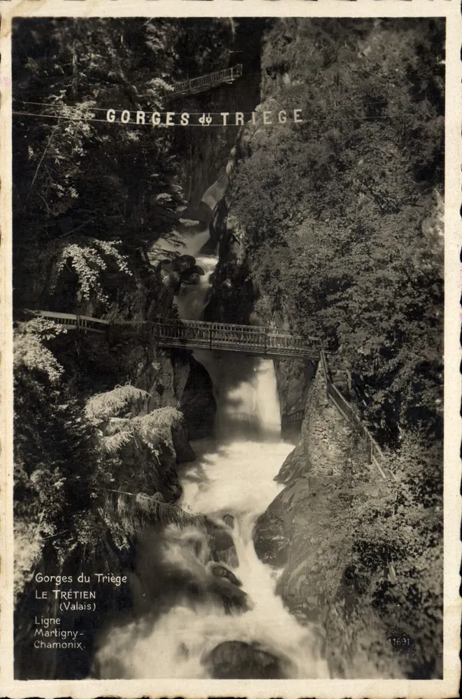 Gorges du Triège — Martigny-Chamonix — Verleger Vve Gross & Fils - Vorderseite