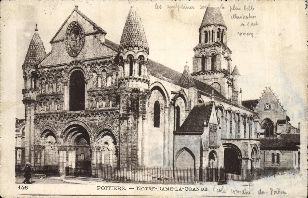 Poitiers — Notre-Dame-la-Grande — editore Cercle romane du Poitou, n° 146 - Recto