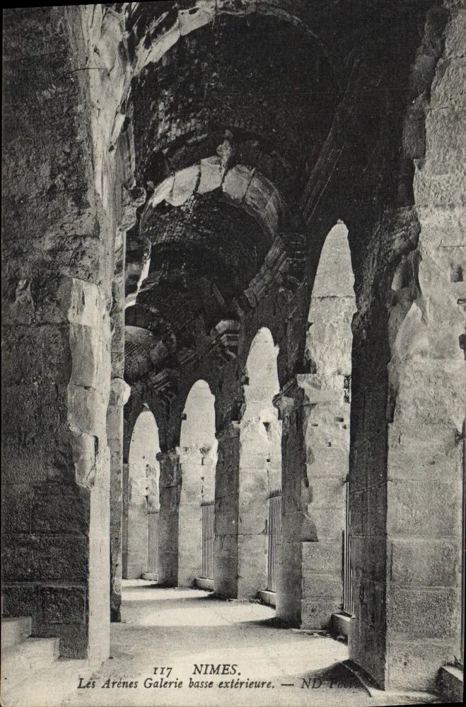 Die Arenen, untere äußere Galerie — Nîmes — ND-140 — N°117 - Vorderseite