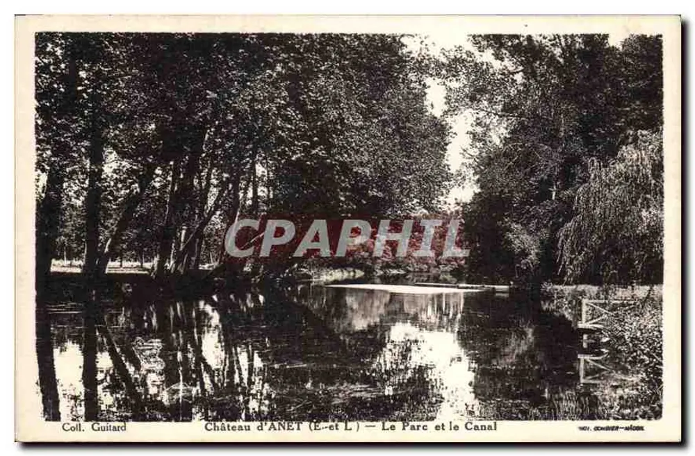 Castelo de ANET (E-et L) — O Parque e o Canal — Coll. Guitarard - Frente