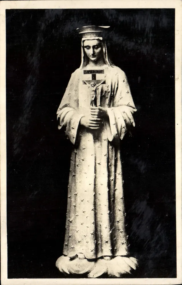 De Heilige Maagd van de Aanwezigheid — Pontmain (Mayenne) — uitgever A. Jeanne, Pontmain - Voorkant