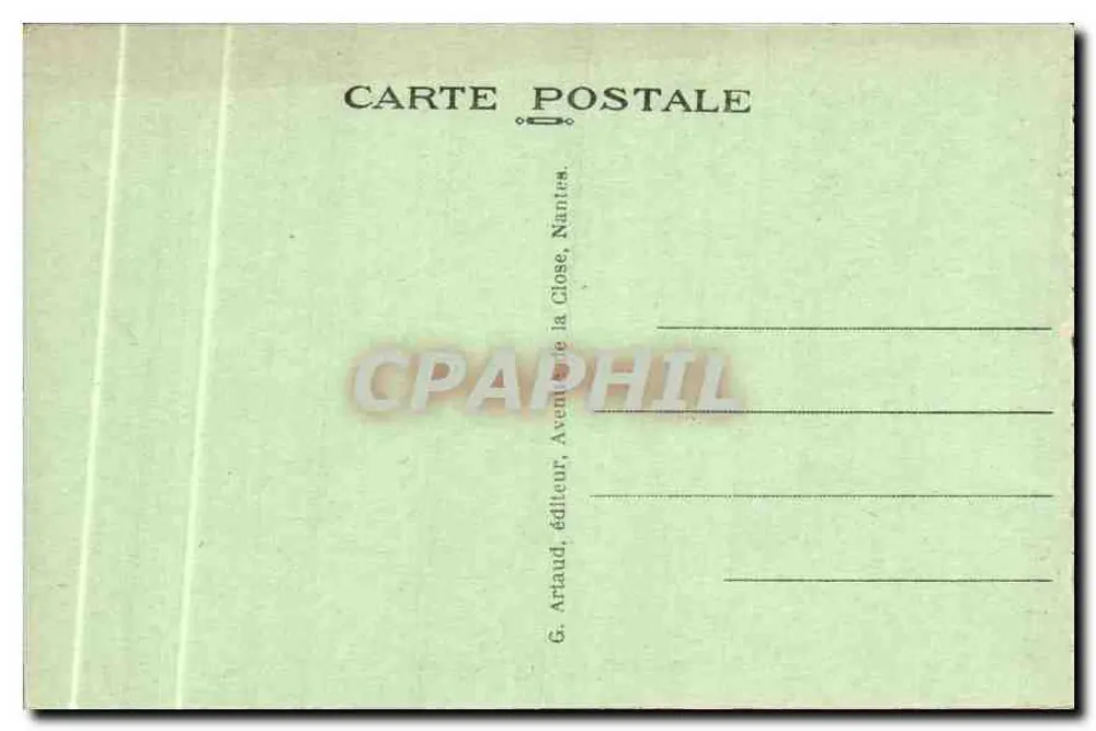 Le Tréport (S.-Inf.) — Der Öffentliche Garten und die Normandie-Villa — G. Arnaud, Aventurée la Close, Nantes - Rückseite