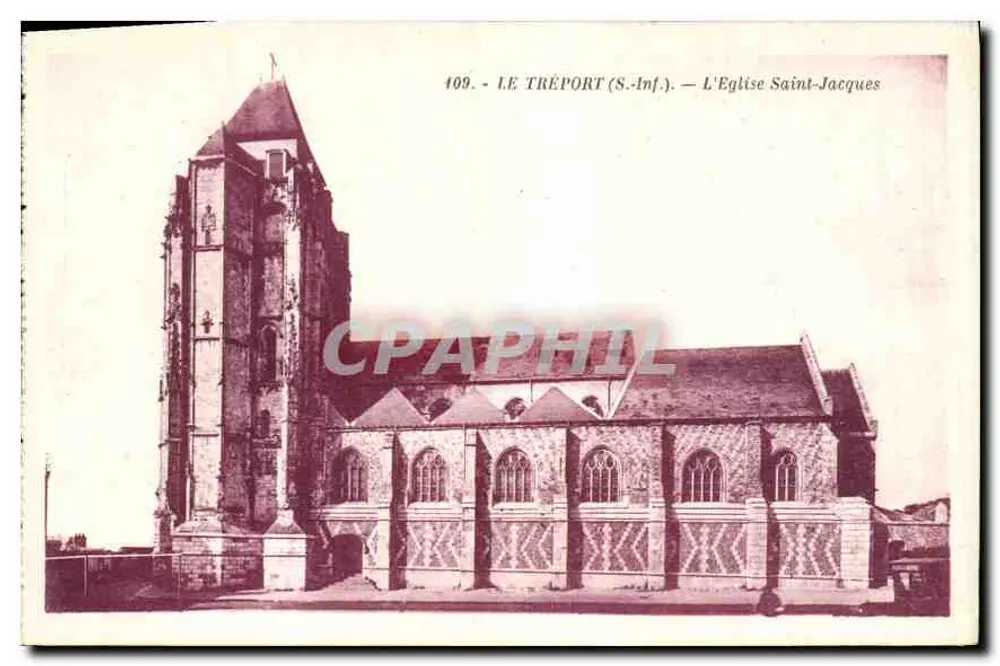 Le Tréport (S.-Inf.) — Katedra św. Jakuba — G. Artiaud, Nantes - Awers