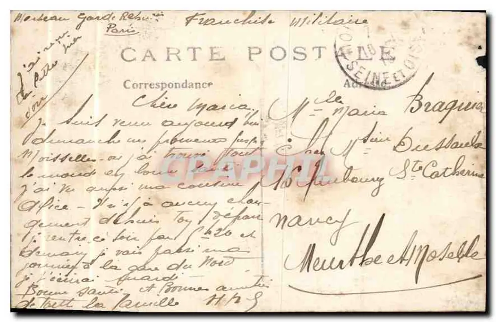Parigi — La Grande Roue e la Torre Eiffel — C.M. n°17 - Verso