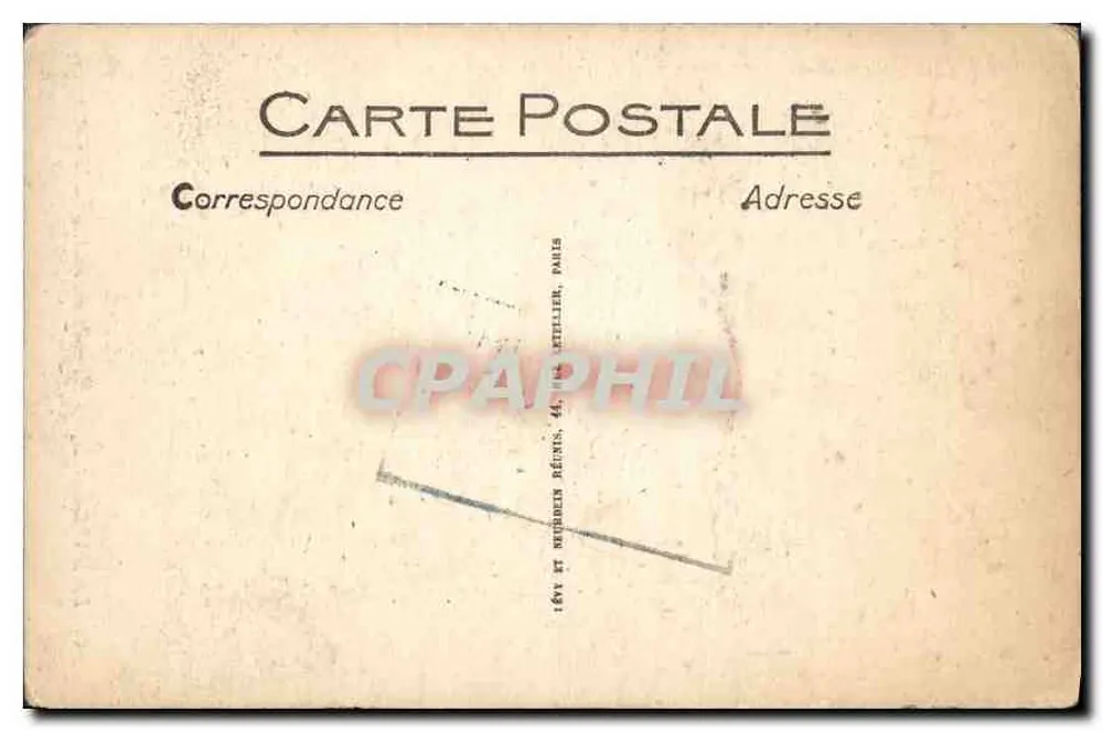 Le Havre - Die Kirche Notre-Dame an einem Sonntagmorgen — Verlag: Lévy et Deubene Réunis, 44, rue de l'Étang, Paris - Rückseite