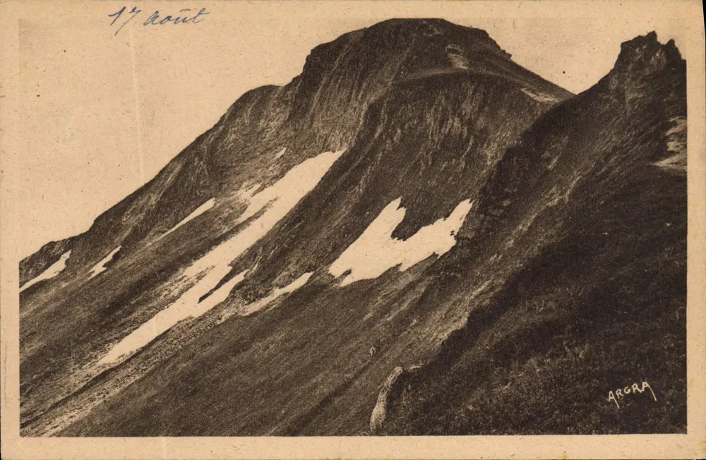 Mount Arora — alpine view with snow traces — Verlag ARORA - Vorderseite