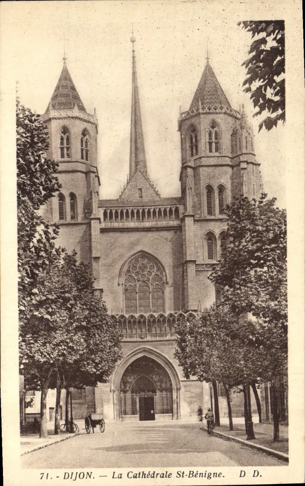 Dijon — La Cathédrale St-Bénigne — D.D. n°71 - Voorkant