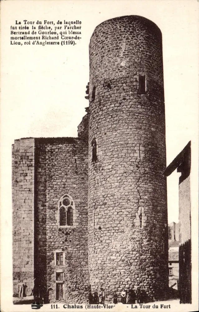 La Tour du Fort — Chalos (Haute-Vienne) — éditeur impr. sur carte n°111 - Frente