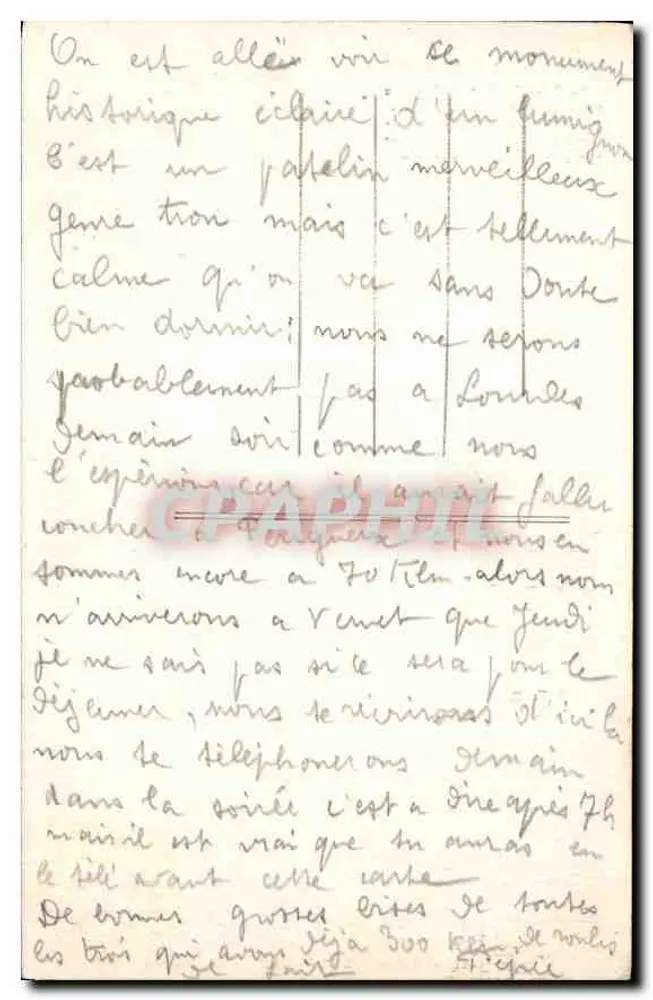 La Tour du Fort — Chalos (Haute-Vienne) — éditeur impr. sur carte n°111 - Verso