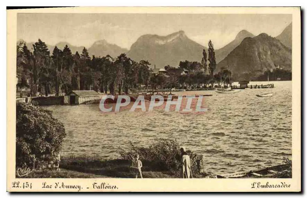 Lago d'Annecy - Talloires - O Embarcadouro - Frente