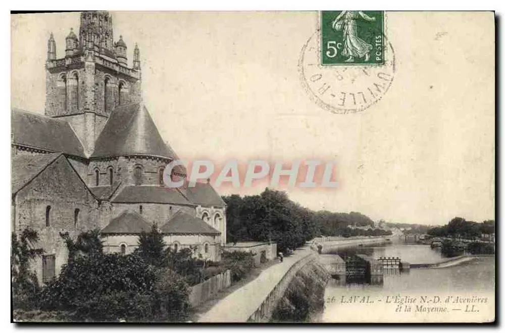 Kirche Notre-Dame von Avenières — Die Mayenne — LL. — n°26 — Laval - Vorderseite