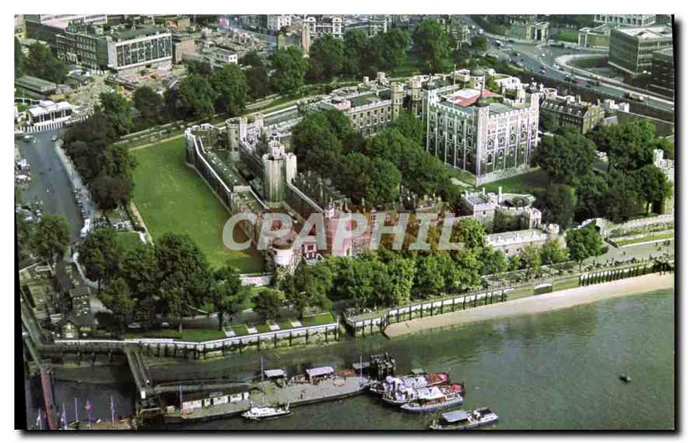 Luftbild der Tower of London — Natural Colour-Serie — Verlag The Photographic Greeting Card Co. Ltd. London - Vorderseite