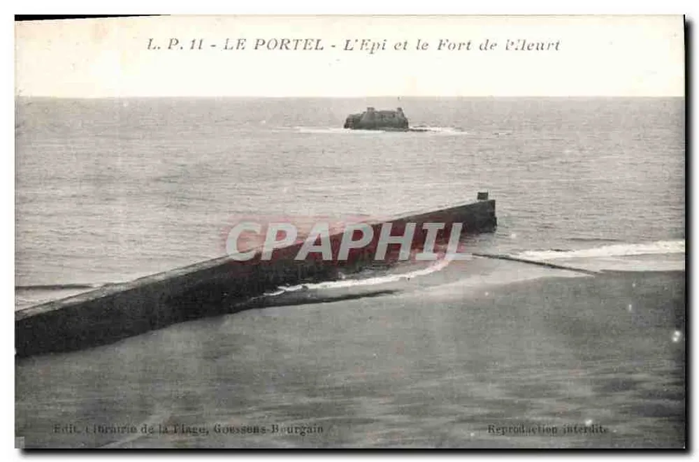 Le Portel - L'Épi und der Fort de l'Heurt — L.P. 11 — Verlag: Librairie de la Plage, Goussens Bourgain - Vorderseite