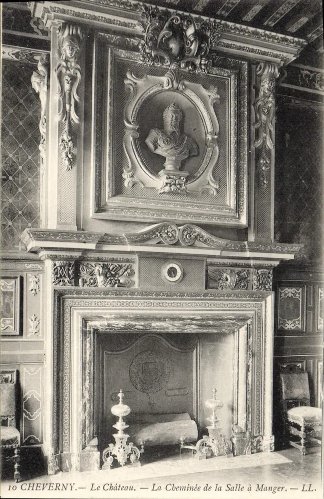 Cheverny — Das Schloss. — Der Kamin des Esszimmers — LL. — Nr. 10 - Vorderseite