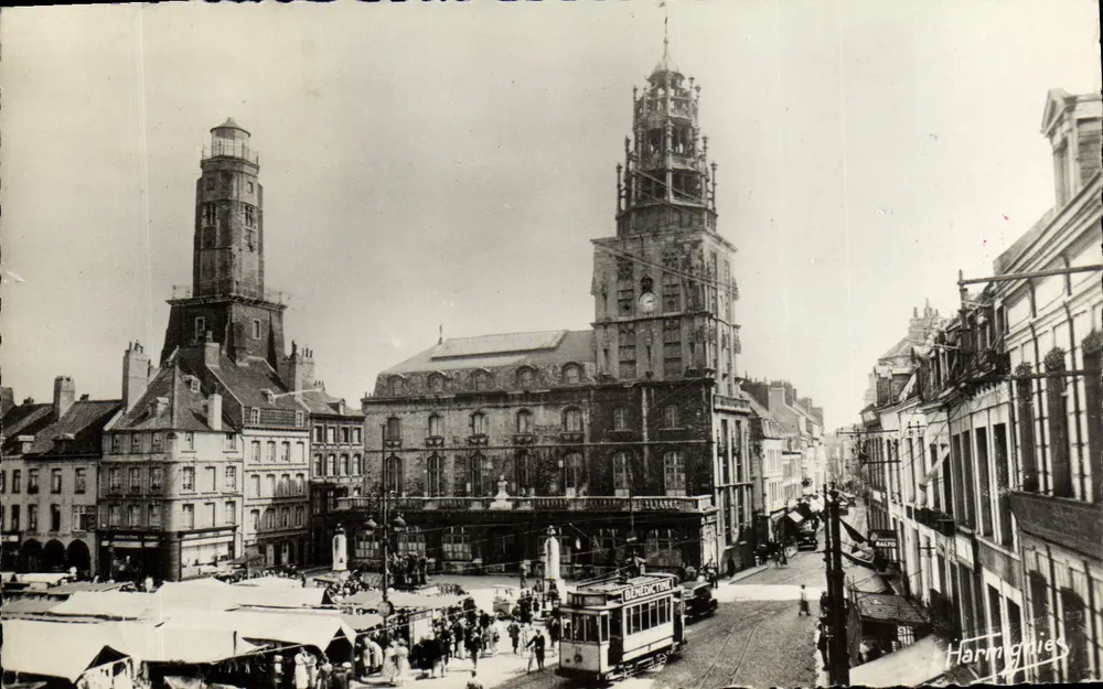 Calais — Das Museum, die Tour du Guet und die Rue Royale — Harmignies - Vorderseite