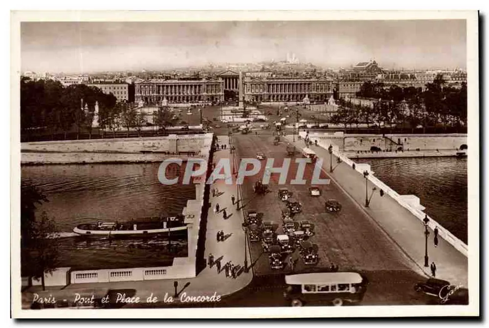 Paris - Ponte e Praça da Concórdia — CRAPHIL - Frente
