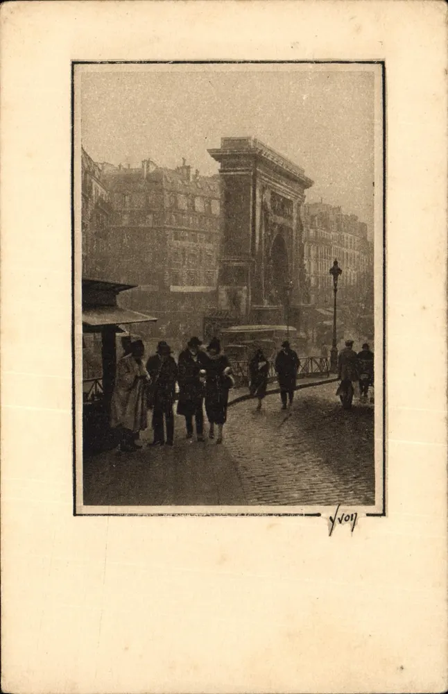 Paryż — Arc de Triomphe — Wydawnictwo Sztuki YVON, n°21 - Awers