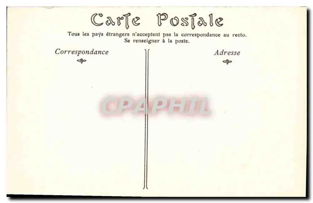 Castelo de CHENONCEAUX — O Ponte-Levis — Editor não identificado, n°7 - Verso