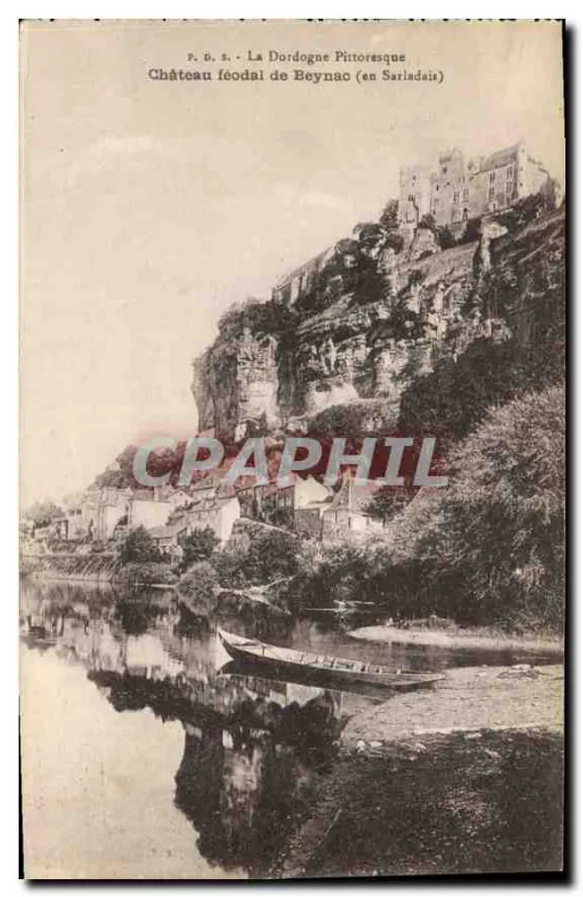 Burg Beynac (im Sarladais) — Die malerische Dordogne — Fot. F. Dauchet-Gamlat - Vorderseite
