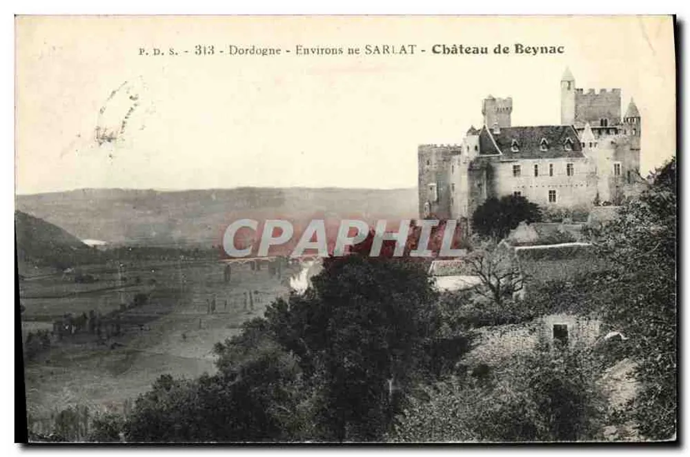 Schloss Beynac — Dordogne — Umgebung von Sarlat — P.D.S. 313 - Vorderseite