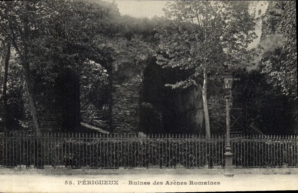 Périgueux — Ruínas das Arenas Romanas — editor desconhecido, n° 55 - Frente