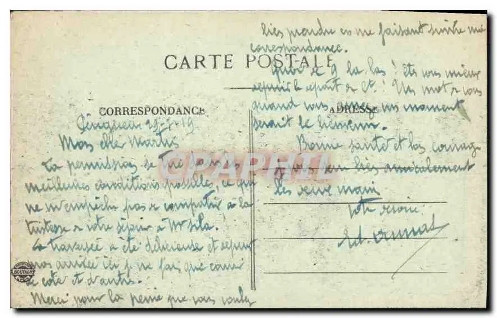 Périgueux — Tour Mataguerre und Cours Fenelon — Verlag Boitmans, Nr. 58 - Rückseite