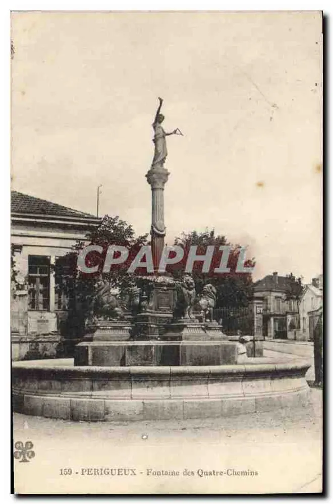 Périgueux - Fontäne der Vier Wege — n° 159 - Vorderseite