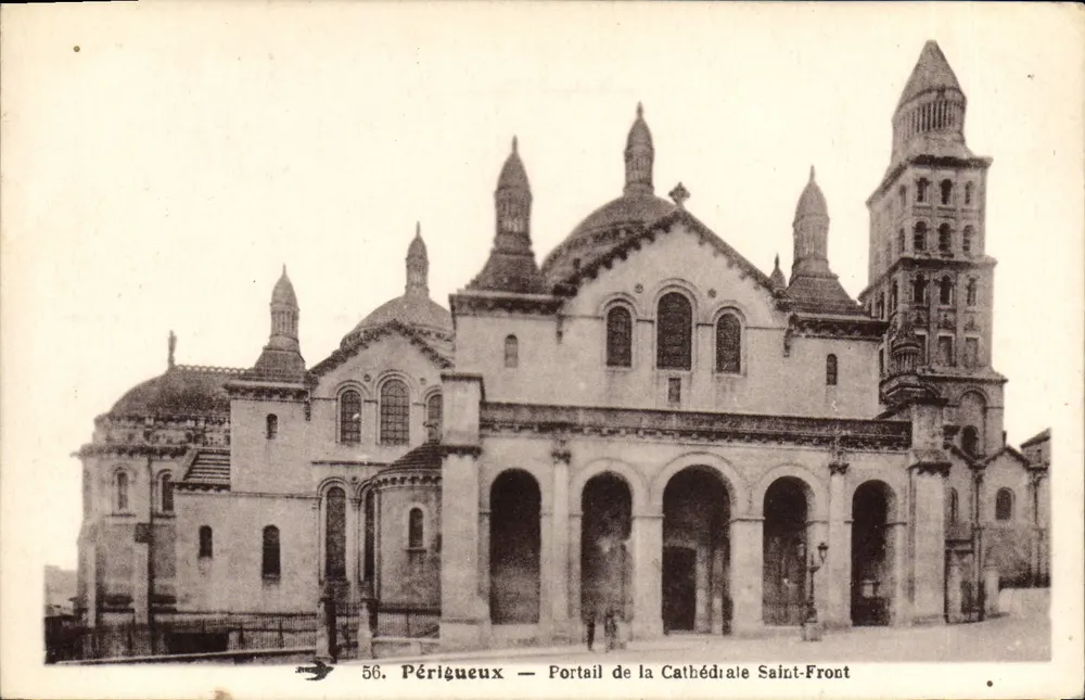 Périgueux — Ansicht des Portals der Kathedrale Saint-Front — unbekannter Verlag, Nr. 56 - Vorderseite