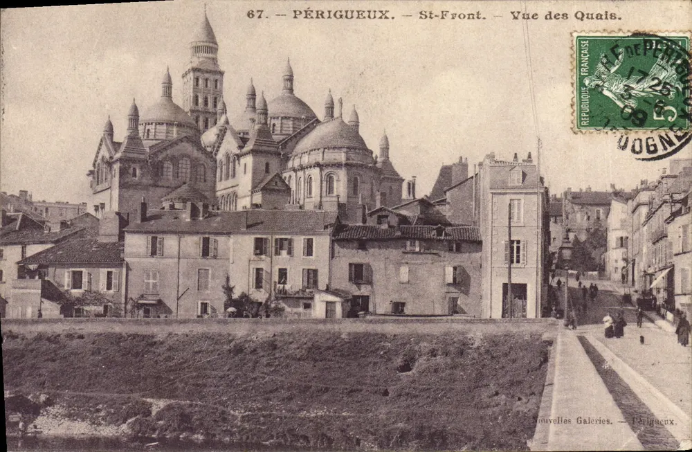 Périgueux — St-Front — Visão dos Quais — Novas Galerias — editor Périgues - Frente