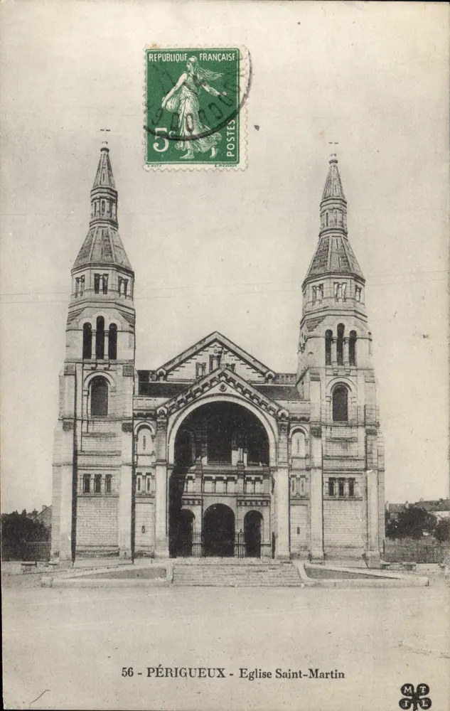 Périgueux — Igreja de São Martinho — MTLE, n°56 - Frente