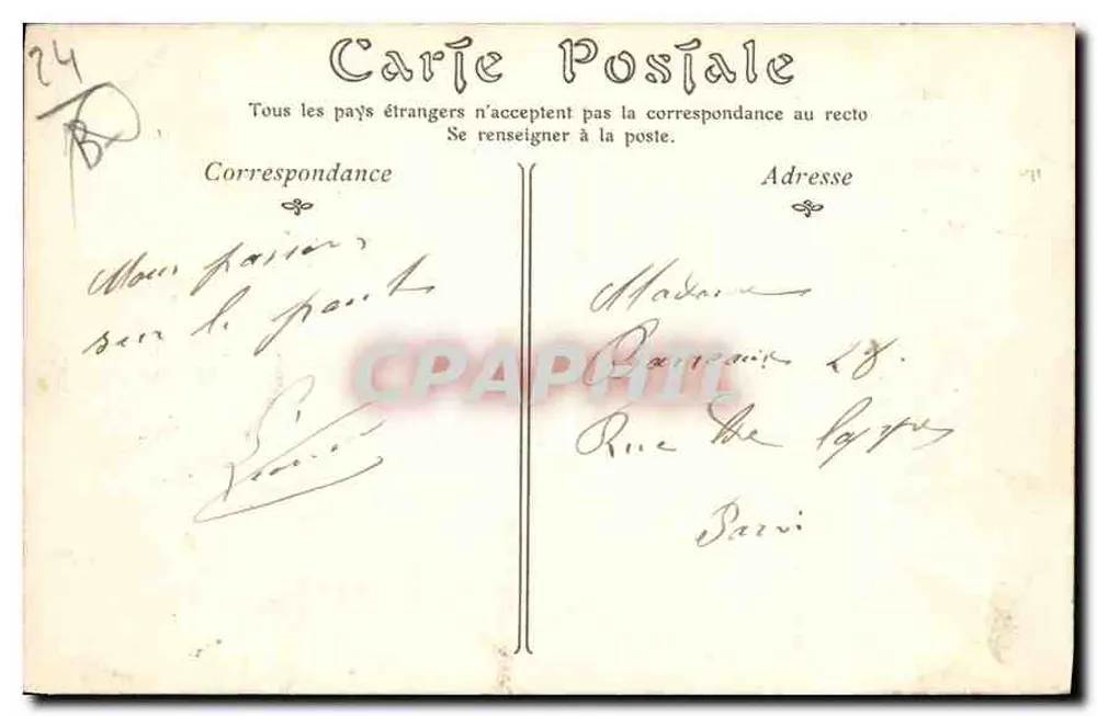 Périgueux — Panorama da Cidade — N.D. 295 - Verso
