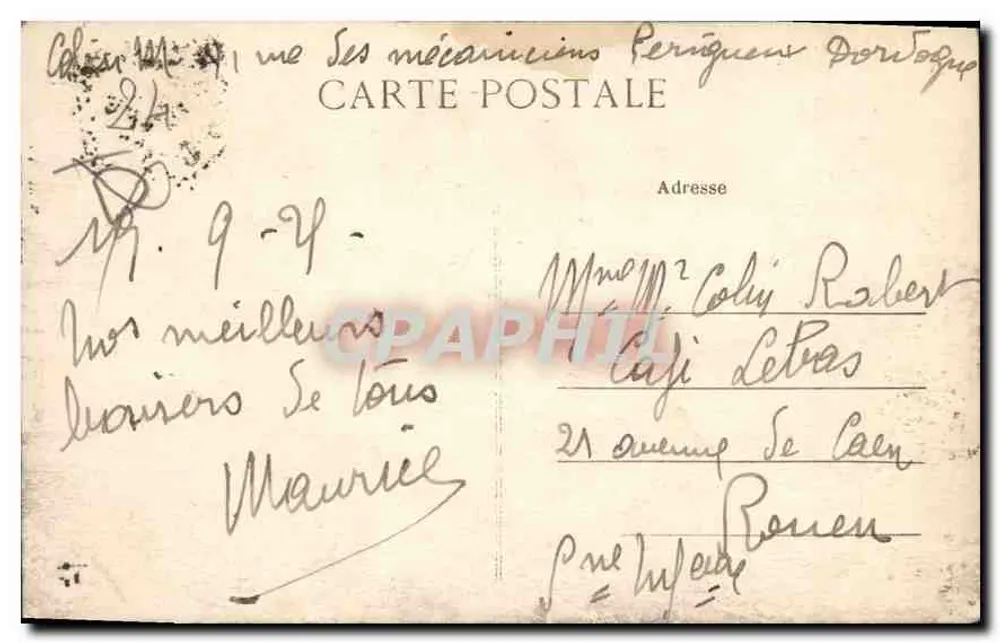 Périgueux — Place Francheville — editor anônimo, n.º 34 - Verso
