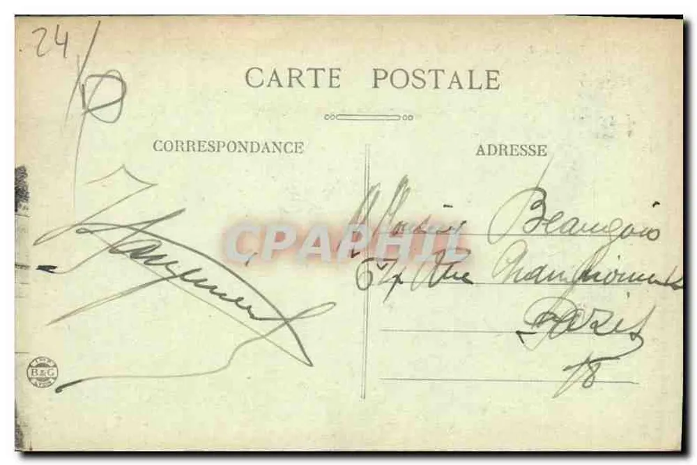 Périgueux — A Velha Moinha — Editor anônimo, n° 37 - Verso