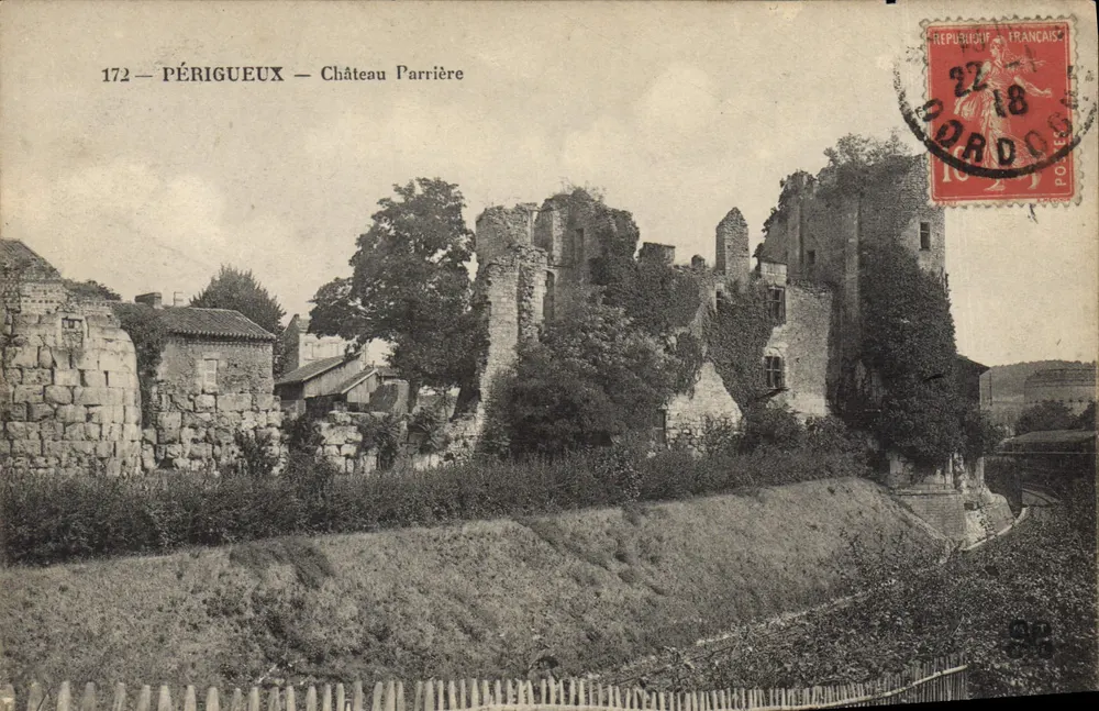 Périgueux — Castelo Parrière — Editor Périgueux, n° 172 - Frente